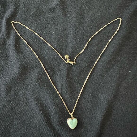 Heart-Shaped Blue Sterling Silver Pendant Necklace - Picture 2 of 3